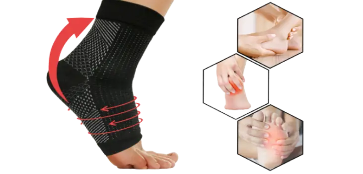 person wearing Ankle Achilles Sleeves against foot conditions